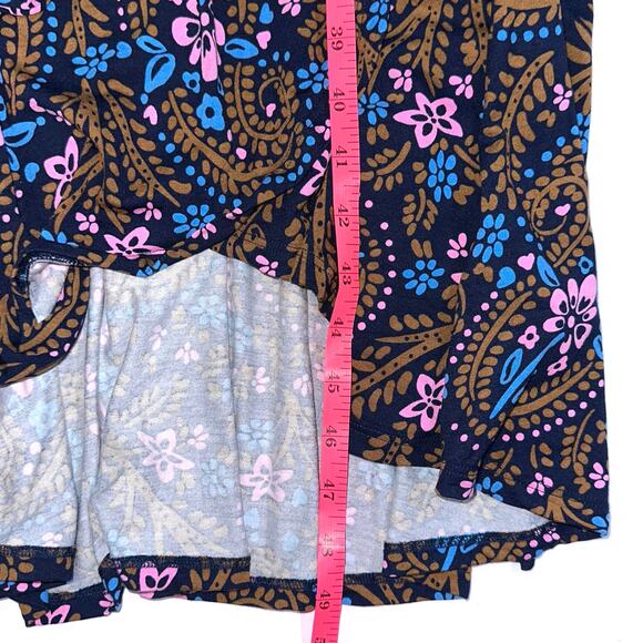 Boden Lavinia Midi Jersey Wrap Dress in French Navy Floral Size 6 Petite - Picture 13 of 13